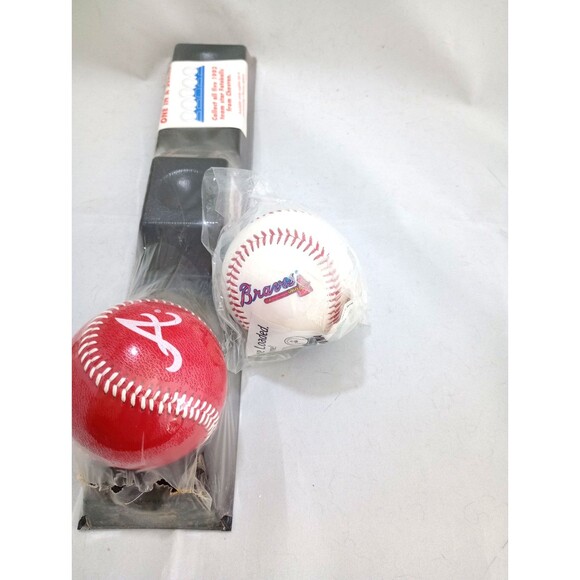 Chevron Team Stars Set Atlanta Braves Avery Mcgriff Blauser Autographed Ball - Picture 6 of 9